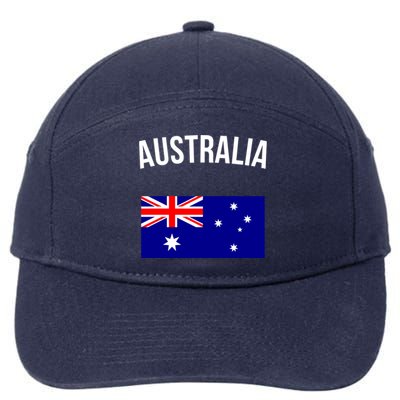 Australia Flag Australian Cute Gift Australia Hooded Great Gift 7-Panel Snapback Hat