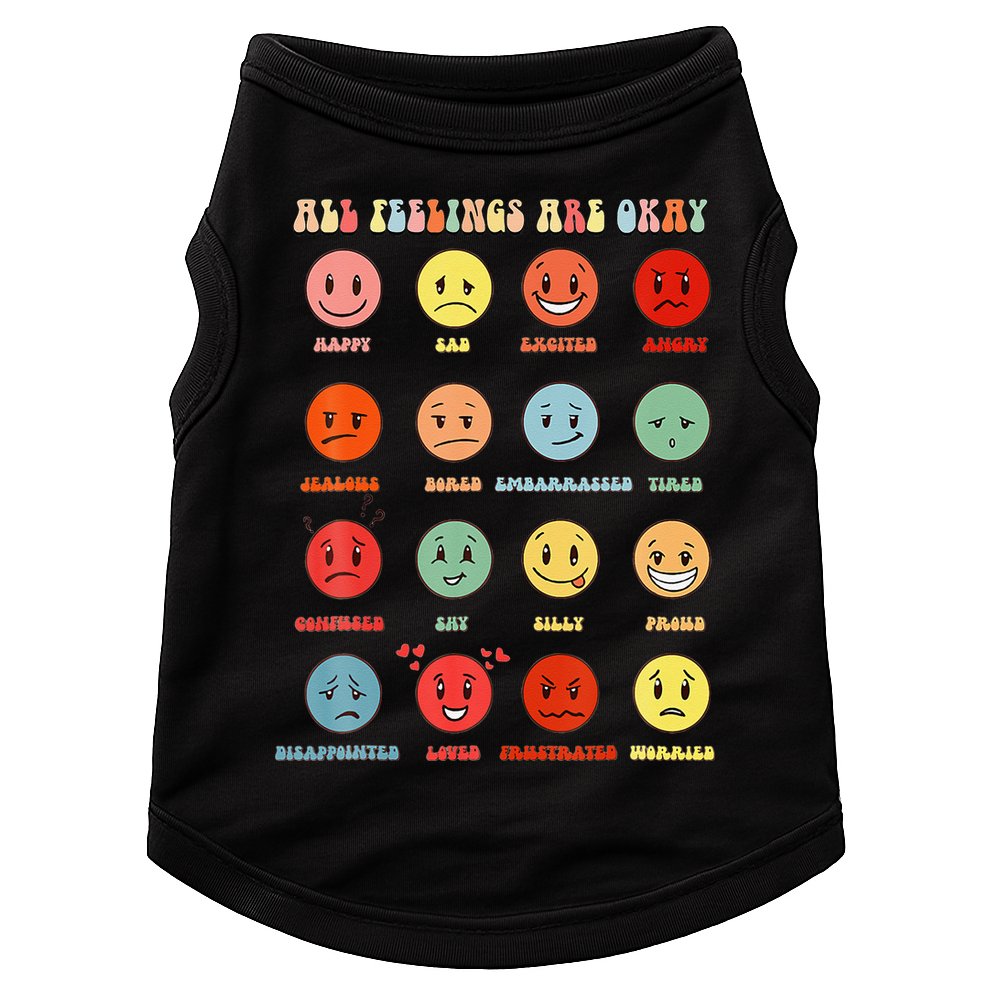 All Feeling Are Okay Mental Health Matters Doggie Tank
