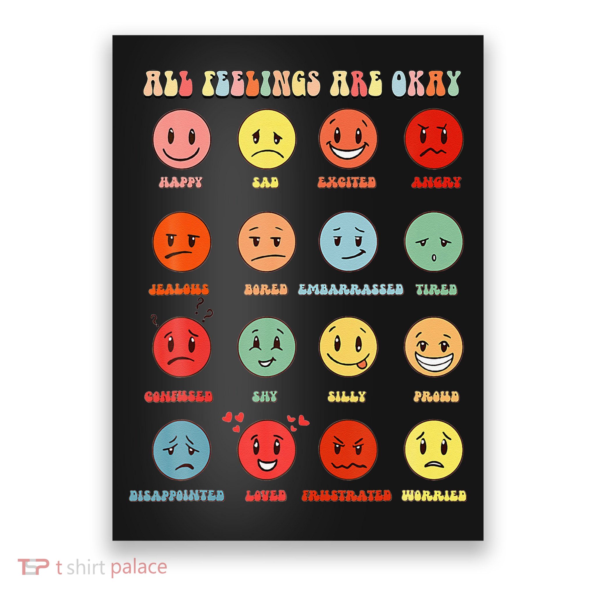 All Feeling Are Okay Mental Health Matters Poster