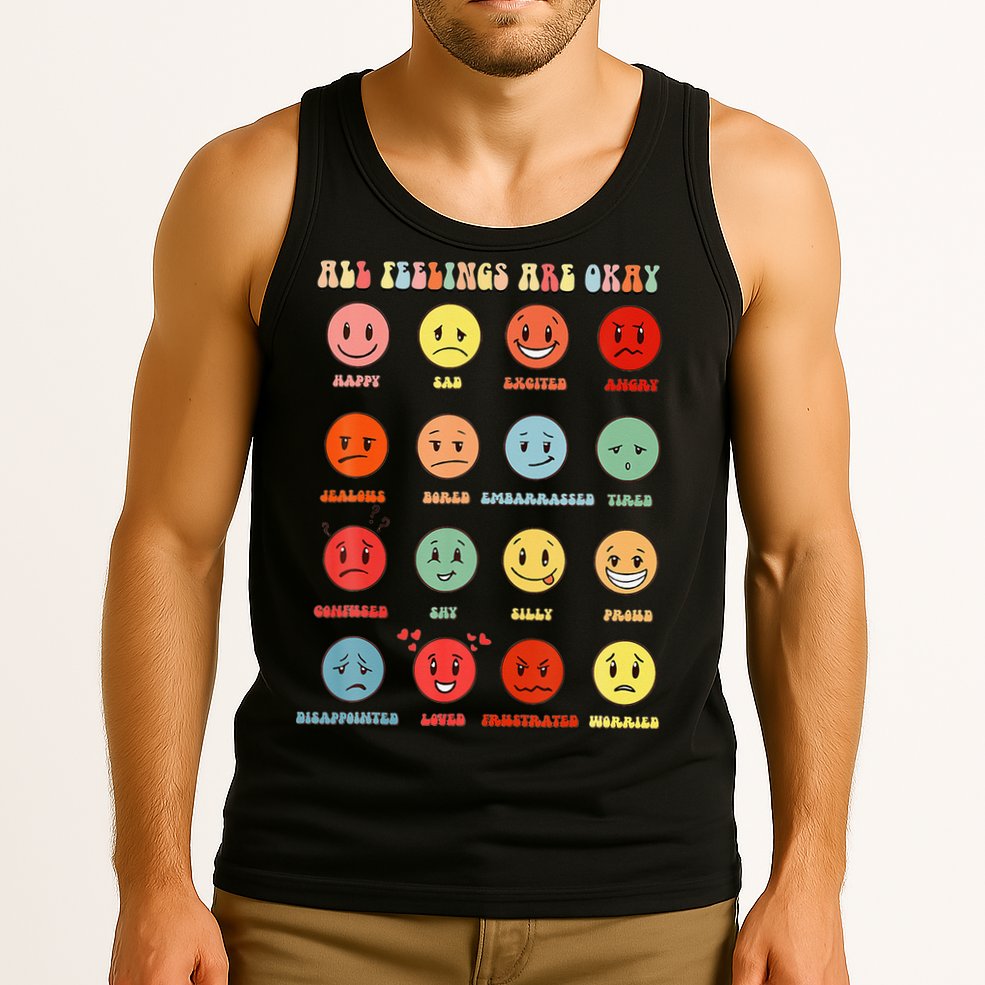 All Feeling Are Okay Mental Health Matters Tank Top