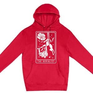 Aerialist Floral Acrobatics Dancer Aerial Silk Circus Sports Premium Pullover Hoodie