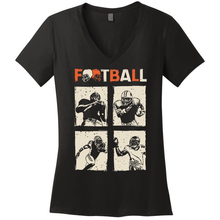 American Football Women's V-Neck T-Shirt