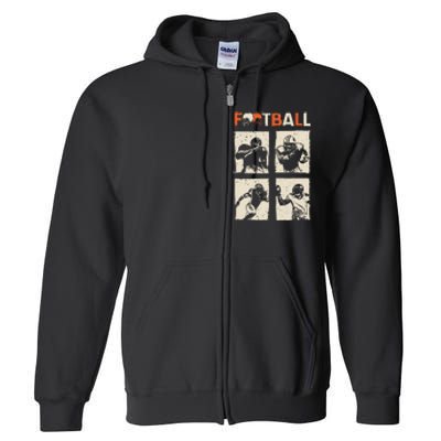 American Football Full Zip Hoodie