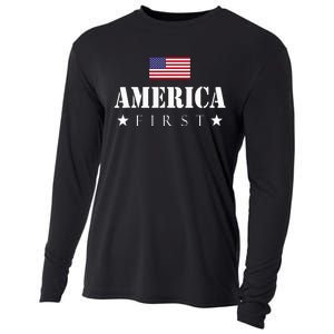 America First Americafirst Cooling Performance Long Sleeve Crew