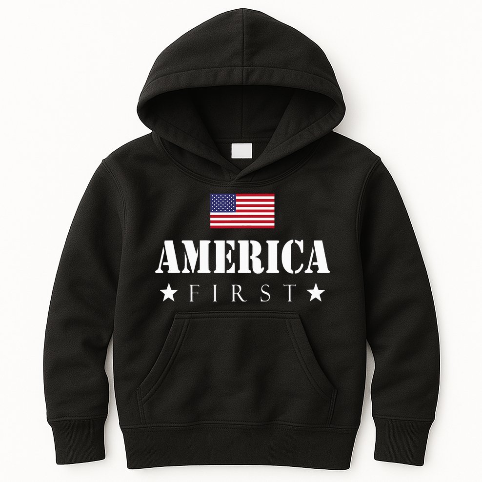 America First Americafirst Kids Hoodie