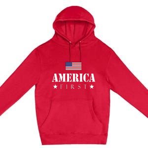 America First Americafirst Premium Pullover Hoodie