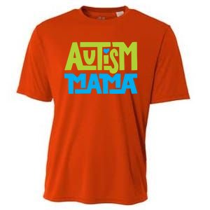 Autistic Family Autism Mama Gift Cooling Performance Crew T-Shirt