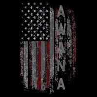 A.W.A.N.A Family American Flag Stripe Pom Pom Beanie