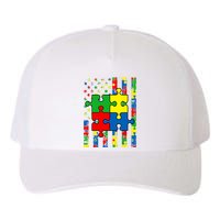 American Flag Autism Awareness Baby Boy Girl Yupoong Adult 5-Panel Trucker Hat