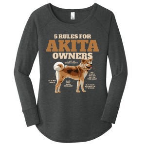 Akita For  Akita Owner Gifts mother's daay Women's Perfect Tri Tunic Long Sleeve Shirt