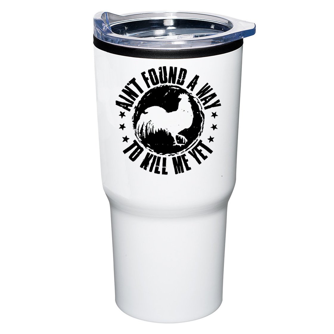 AinT Found A Way To Kill Me Yet Vintage Rooster Tumbler
