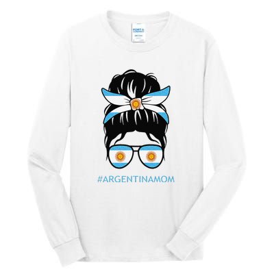 Argentine Flag Argentinian Mom Argentina Mama Tall Long Sleeve T-Shirt