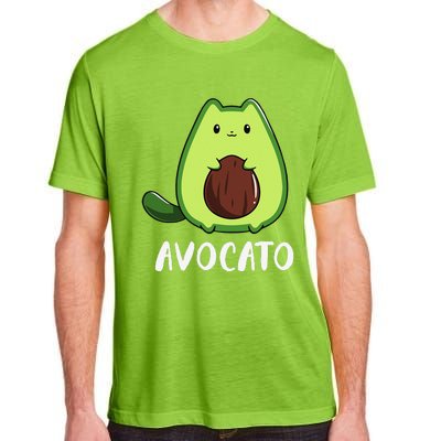 Avocato Funny Avocado Lover Cat Adult ChromaSoft Performance T-Shirt