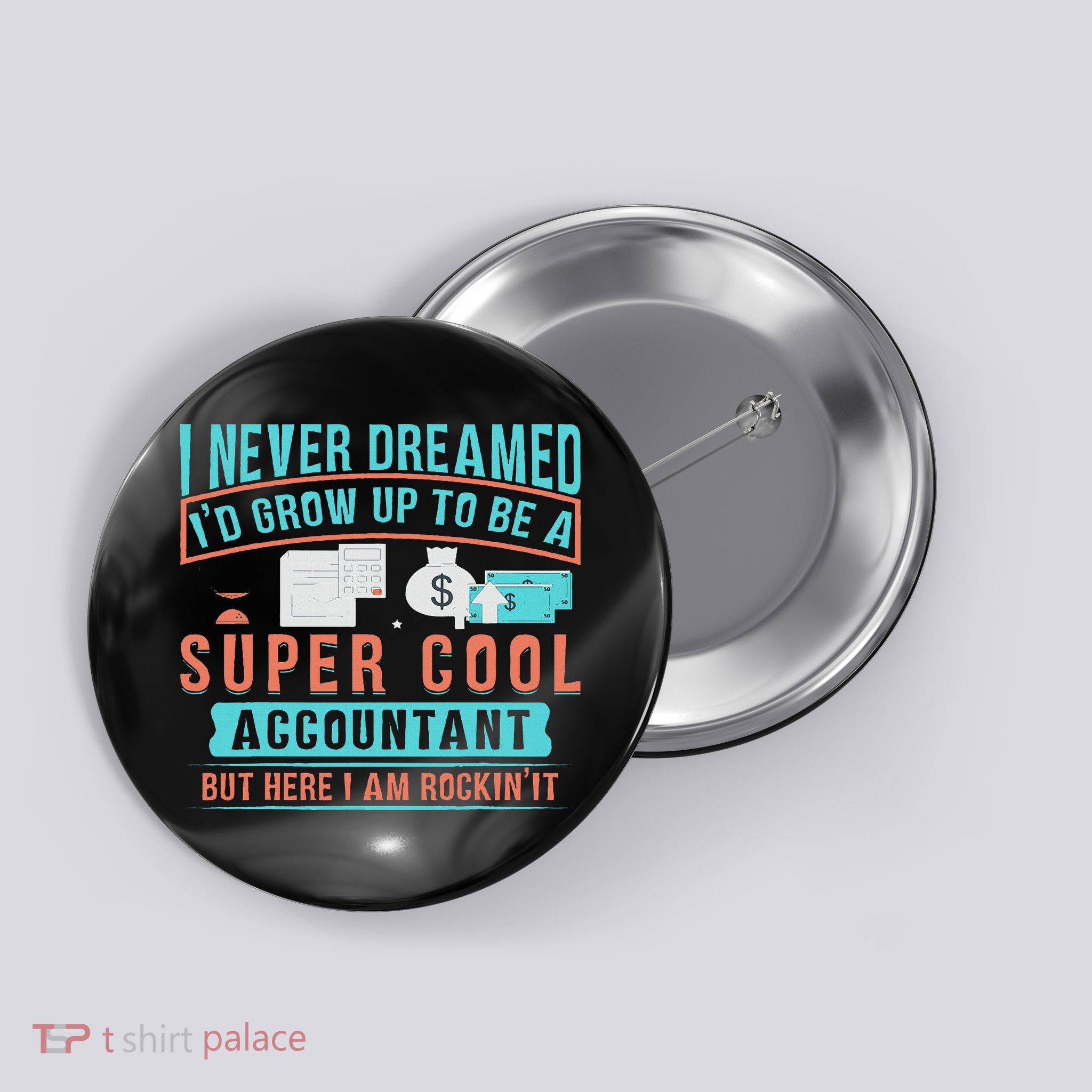 Accountant Funny Accounting Bookkeeper Tax Auditor Cpa Button