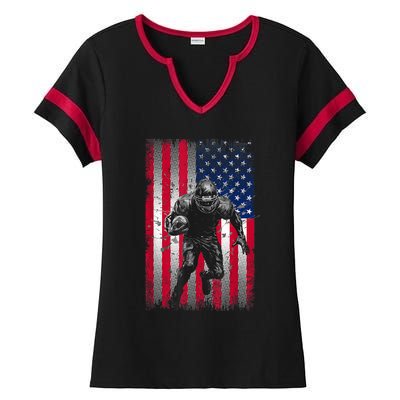 American Football Ladies Halftime Notch Neck Tee