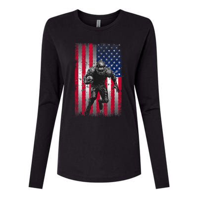 American Football Womens Cotton Relaxed Long Sleeve T-Shirt