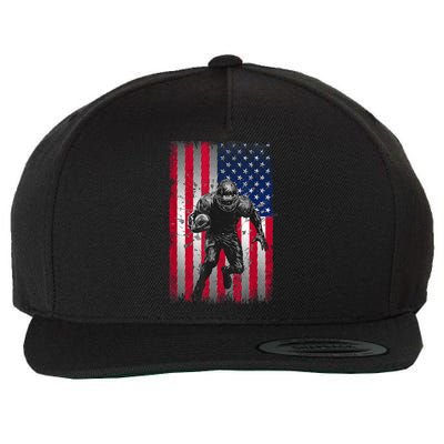 American Football Wool Snapback Cap