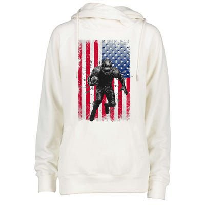 American Football Womens Funnel Neck Pullover Hood