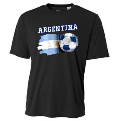 Argentinian Flag Argentina Soccer Fans Support Team Citizens Zip Hoodie Cooling Performance Crew T-Shirt