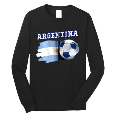 Argentinian Flag Argentina Soccer Fans Support Team Citizens Zip Hoodie Long Sleeve Shirt