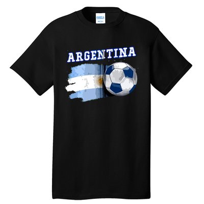 Argentinian Flag Argentina Soccer Fans Support Team Citizens Zip Hoodie Tall T-Shirt