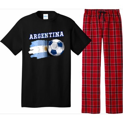 Argentinian Flag Argentina Soccer Fans Support Team Citizens Zip Hoodie Pajama Set