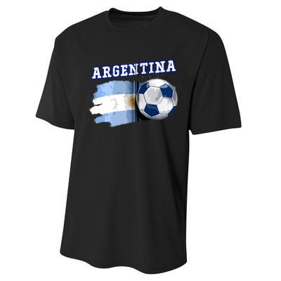 Argentinian Flag Argentina Soccer Fans Support Team Citizens Zip Hoodie Performance Sprint T-Shirt