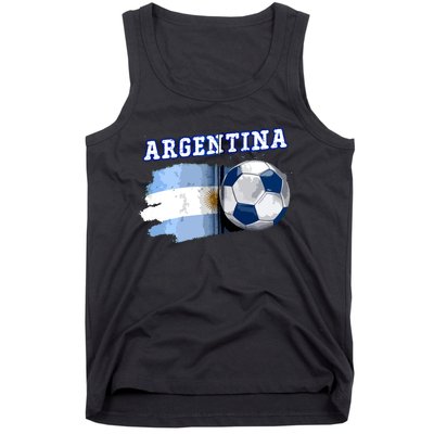 Argentinian Flag Argentina Soccer Fans Support Team Citizens Zip Hoodie Tank Top