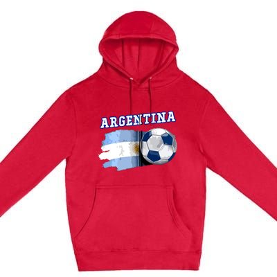 Argentinian Flag Argentina Soccer Fans Support Team Citizens Zip Hoodie Premium Pullover Hoodie