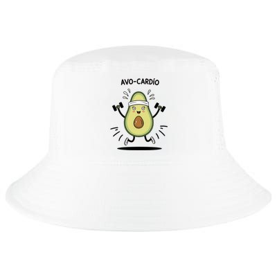 Avocardio Funny Avocado Fitness Illustration Cool Comfort Performance Bucket Hat