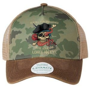 All Fun And Games Until Someone Loses An Eye Funny Pirate Legacy Tie Dye Trucker Hat