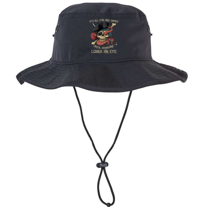 All Fun And Games Until Someone Loses An Eye Funny Pirate Legacy Cool Fit Booney Bucket Hat