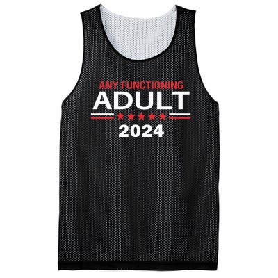 Any Functioning Adult For President 2024 Mesh Reversible Basketball Jersey Tank