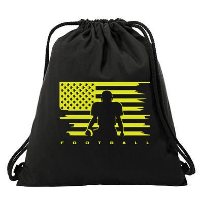 American Football Apparel Football Drawstring Bag