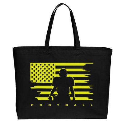 American Football Apparel Football Cotton Canvas Jumbo Tote