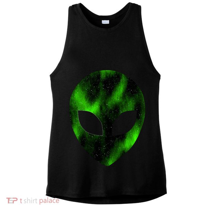 Alien Face Ladies PosiCharge Tri-Blend Wicking Tank