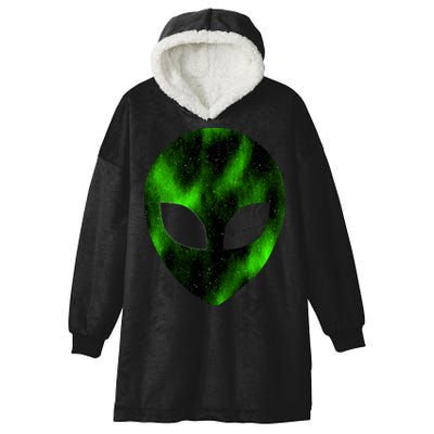 Alien Face Hooded Wearable Blanket