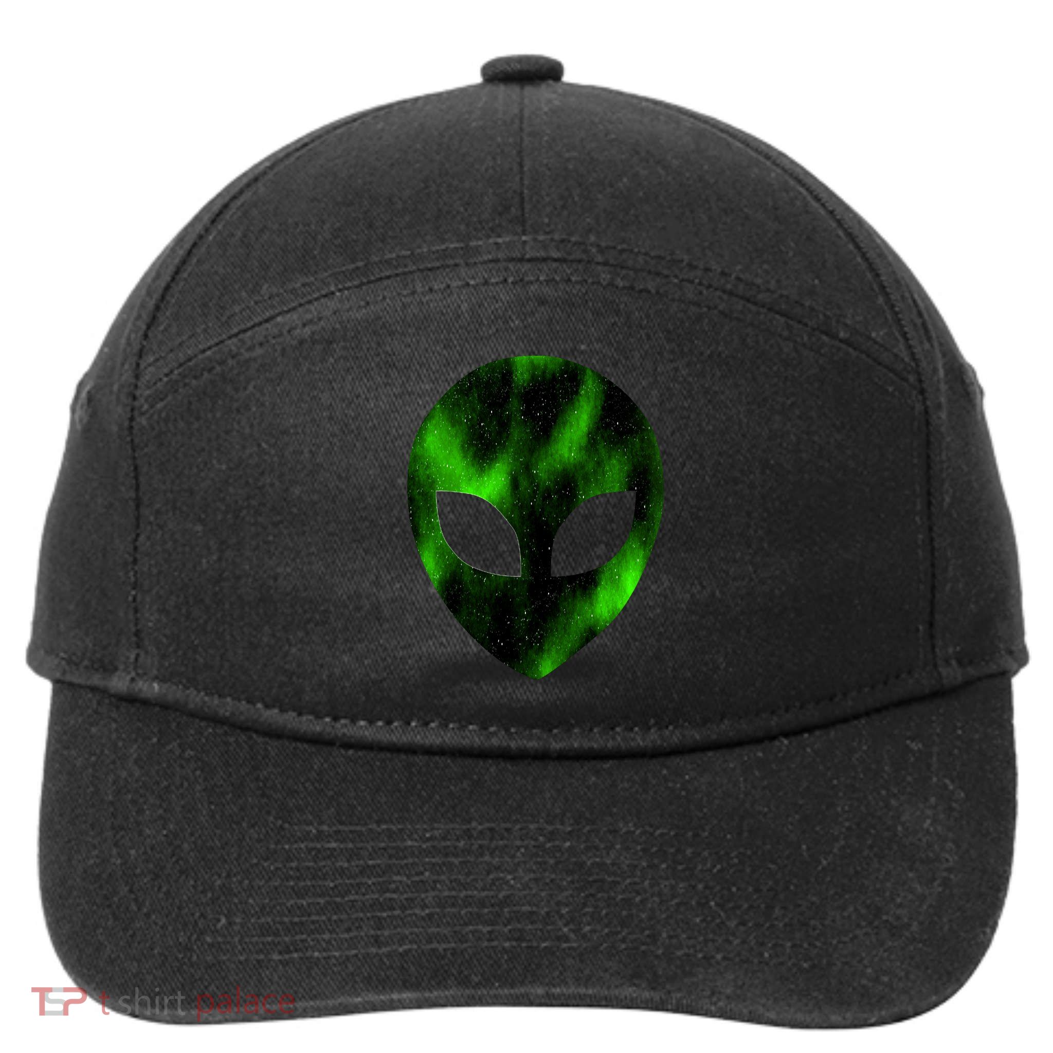 Alien Face 7-Panel Snapback Hat