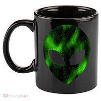 Alien Face 11oz C Handle Ceramic Mug