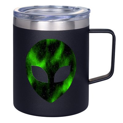 Alien Face 12oz Stainless Steel Coffee Mug