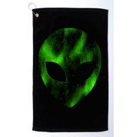 Alien Face Golf Towel
