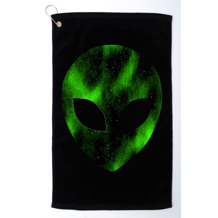 Alien Face Golf Towel