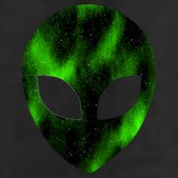 Alien Face Golf Towel
