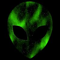 Alien Face Cropped Pullover Crew