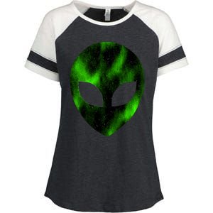 Alien Face Enza Ladies Jersey Colorblock Tee