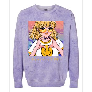 Aesthetic Feminist Af E Power Anime Indie Harajuku Gift Colorblast Crewneck Sweatshirt