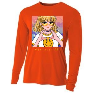 Aesthetic Feminist Af E Power Anime Indie Harajuku Gift Cooling Performance Long Sleeve Crew