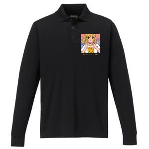 Aesthetic Feminist Af E Power Anime Indie Harajuku Gift Performance Long Sleeve Polo