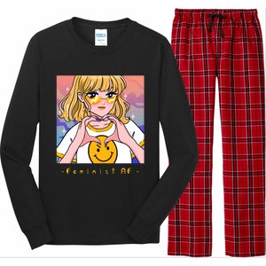 Aesthetic Feminist Af E Power Anime Indie Harajuku Gift Long Sleeve Pajama Set