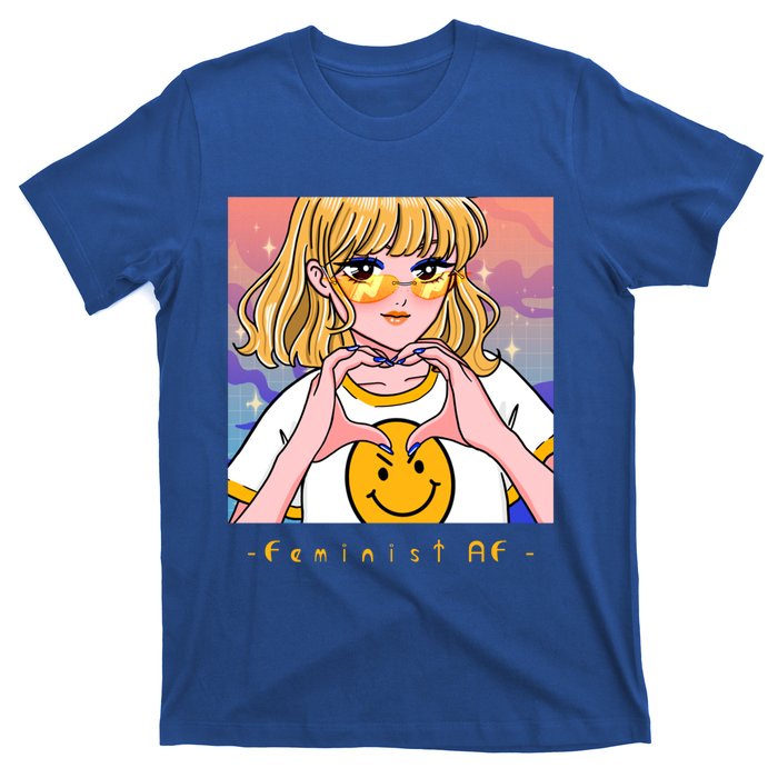 Aesthetic Feminist Af E Power Anime Indie Harajuku Gift T-Shirt